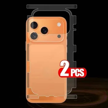 2 Pellicole Protettive Morbide per Schermo e Retro per iPhone 17ProMax 17Air 17Pro 17 16ProMax 16Pro 16 15 14, Pellicola Idrogel
