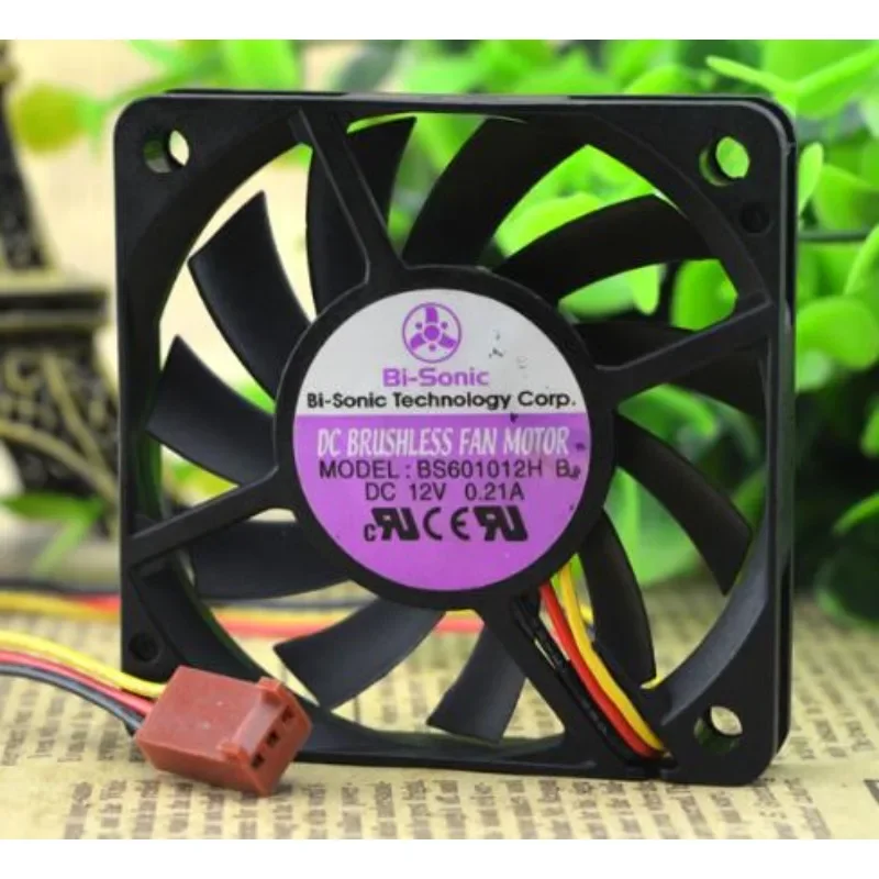 

Новый вентилятор охлаждения ЦП для Φ BS601012H B 12 В 0.21A 6 см 6010 3-проводной охлаждающий вентилятор 6 см 60*60*10 мм
