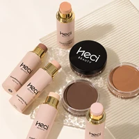 2pcs/Set Concealer Foundation For Medium Skin, Long-Lasting Nourishing Waterproof Bronzing + Highlighting Foundation Cream 1