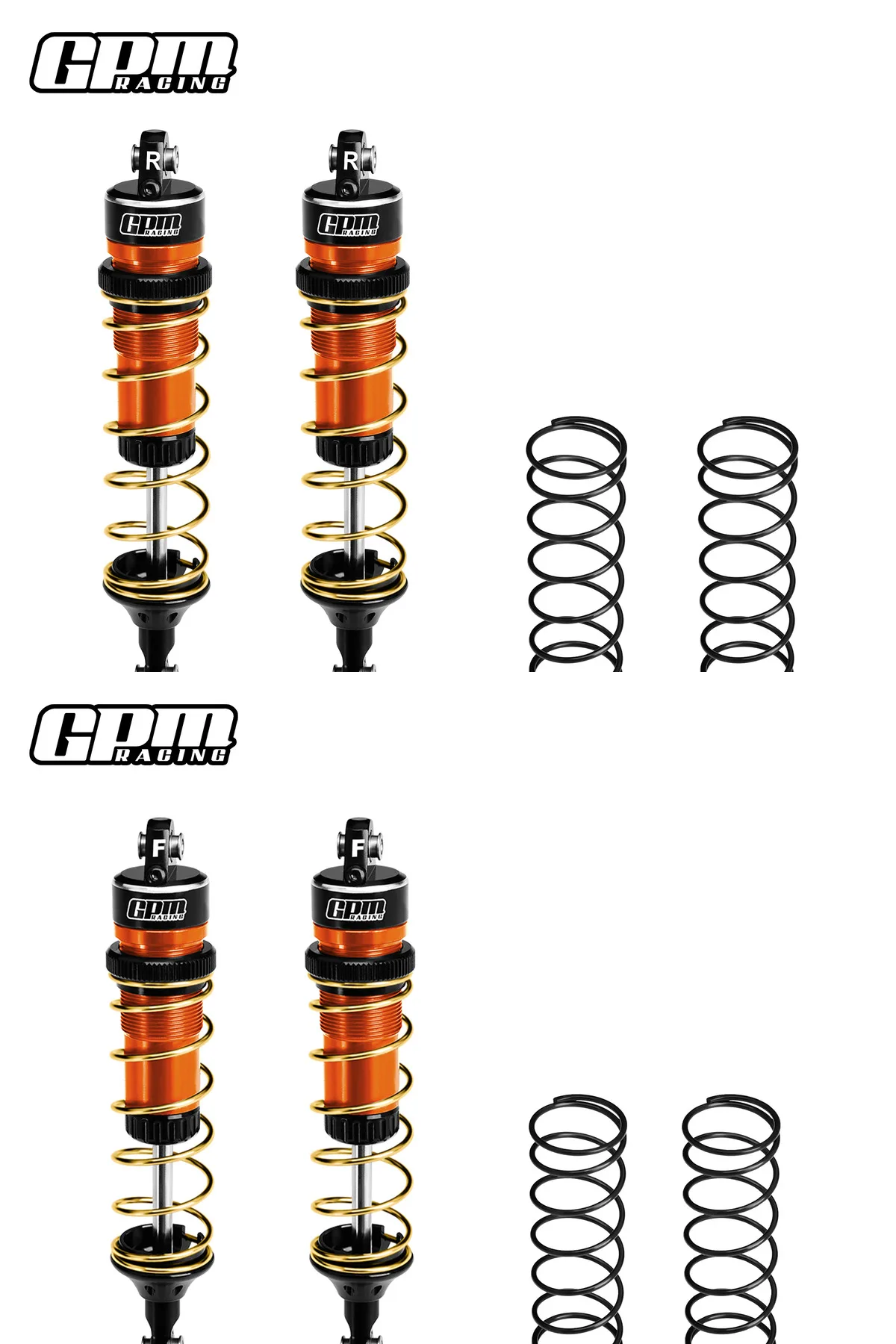 Aluminum Alloy Shock Absorbers For Traxxas 1/10 Jato 4X4 – Front & Rear Upgrade Shocks, Replace #7462