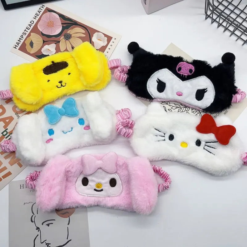 Plush Cartoon Cute Sanrio Blackout Sleep Mask