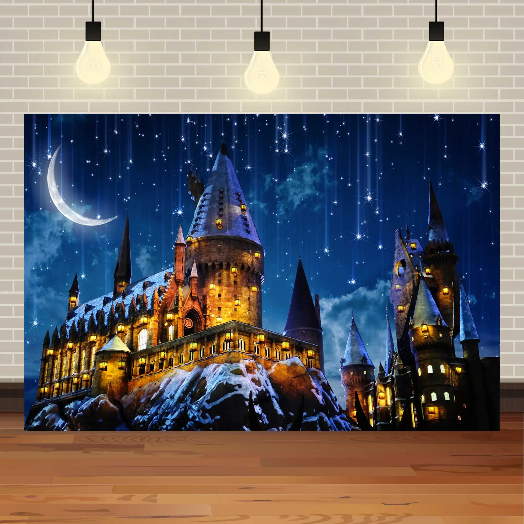 Photo Backdrop SeekPro Castle Magic for Children Party Halloween