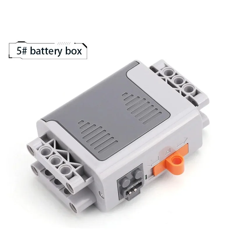 Electric Motor Set the Car Remote Control Battery Box Switch with Led Light Power Function MOC Building Blocks Cars Motor Toys 4