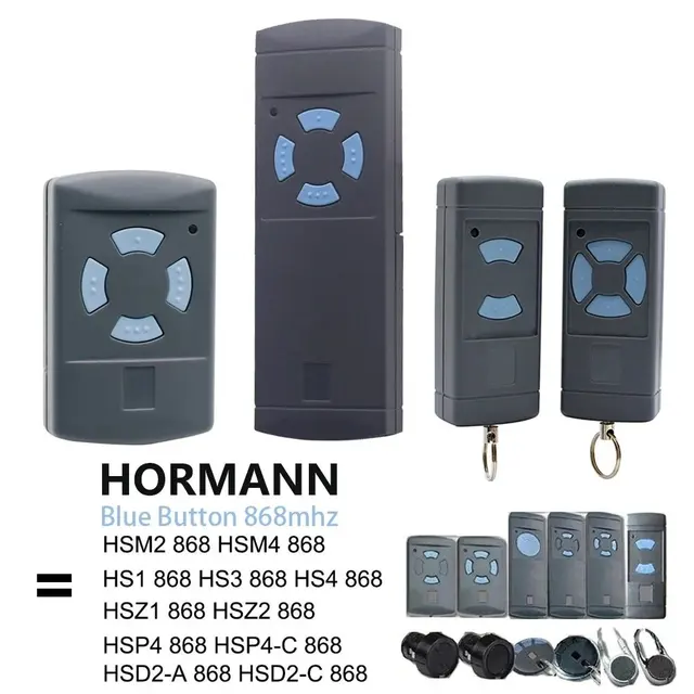 HÖRMANN 868.35mhz HSM2 HSM4 HSE2 HSE4 HS4 HS2 HSZ2 HSP4 HSD2-A Remote Control Garage Door Opener 868mhz Pilot Hormann 2