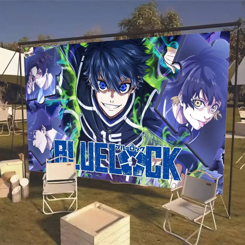 Japanese Hot Anime BLUE LOCK Backdrop for Photography and Party Decoration