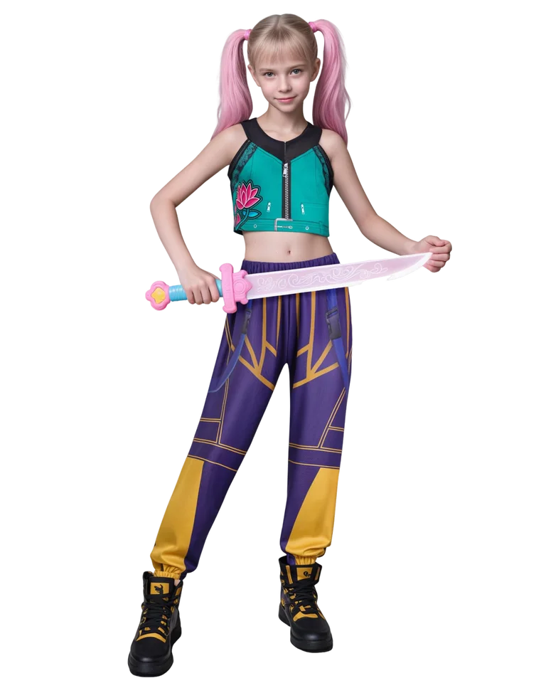 Costume Cosplay Enfant KPop Demon Hunters – 5 Styles De Tenues - Cosplay Manga France