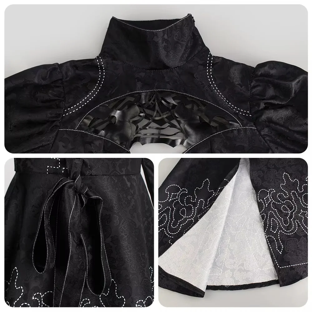 Nier Automata Cosplay Costume Yorha 2B sexy Outfit Game Figures Suit Women Role Play Costumes Girls Halloween Party Fancy Dress