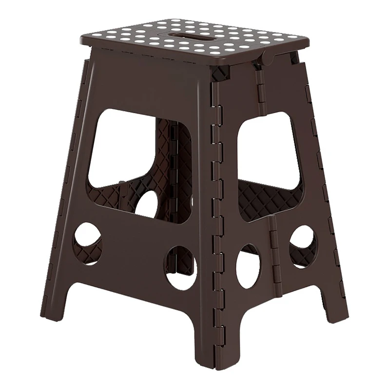 Foldable Step Stool Thicken Plastic Foldable Step Stool-Compact Plastic Portable Stool For Outdoor And Indoor