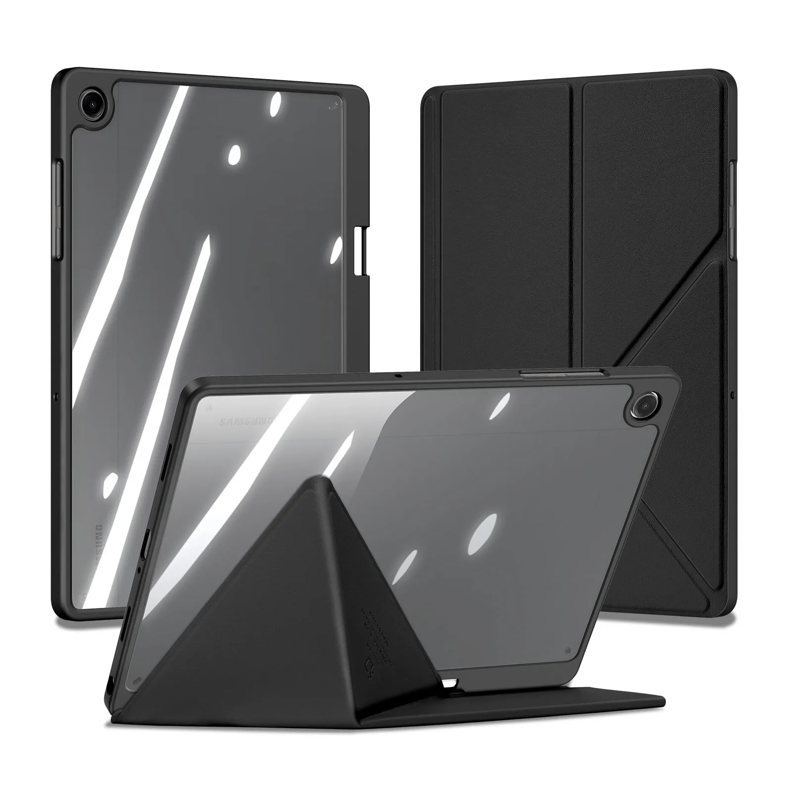 Premium Tablet Case with Detachable Clear Cover, S Pen Holder & Auto Wake/Sleep Functionality