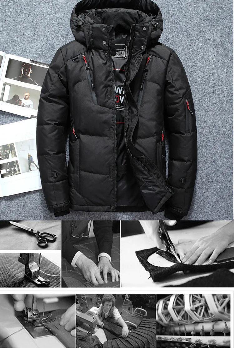 GlacierGuard -20°C White Duck Down Parka | men’s winter jacket