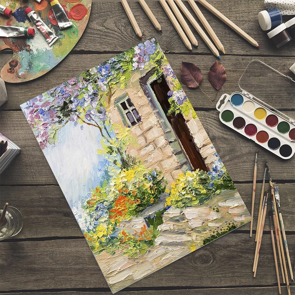 キャンバスボード6枚、絵画用ジェッソ下塗りホワイトブランク