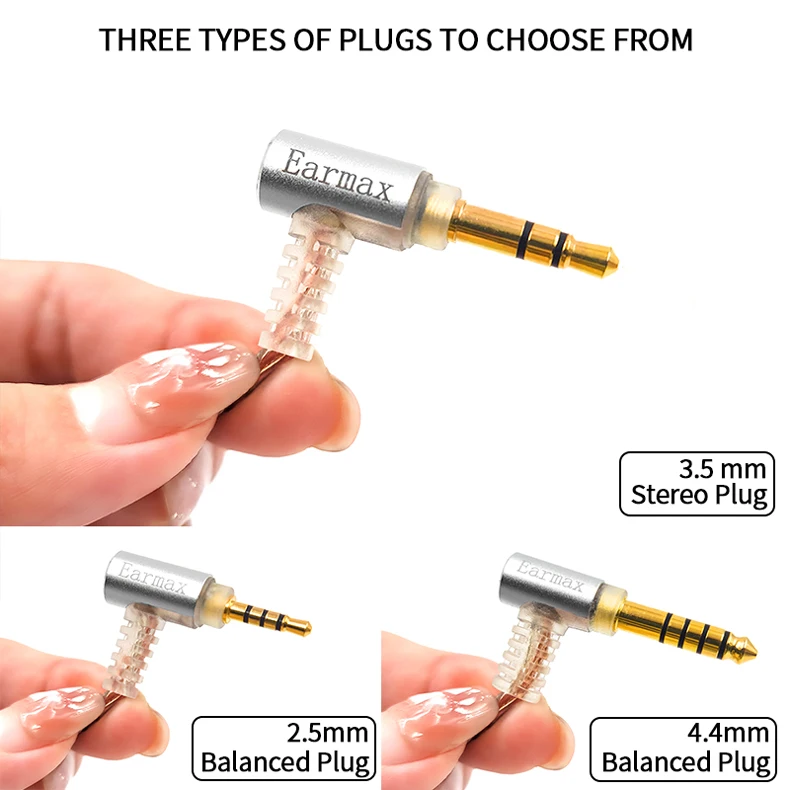 8 Core Silver Plated 2.5 3.5 4.4mm Balanced Cable To 2pin Connector Upgrade Cable For Sennheiser IE8 IE80 IE8i IE80S Earphone