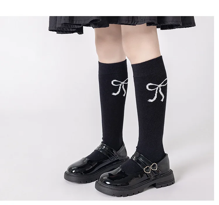 Teenage Girls Mid-calf School Socks 3Pairs