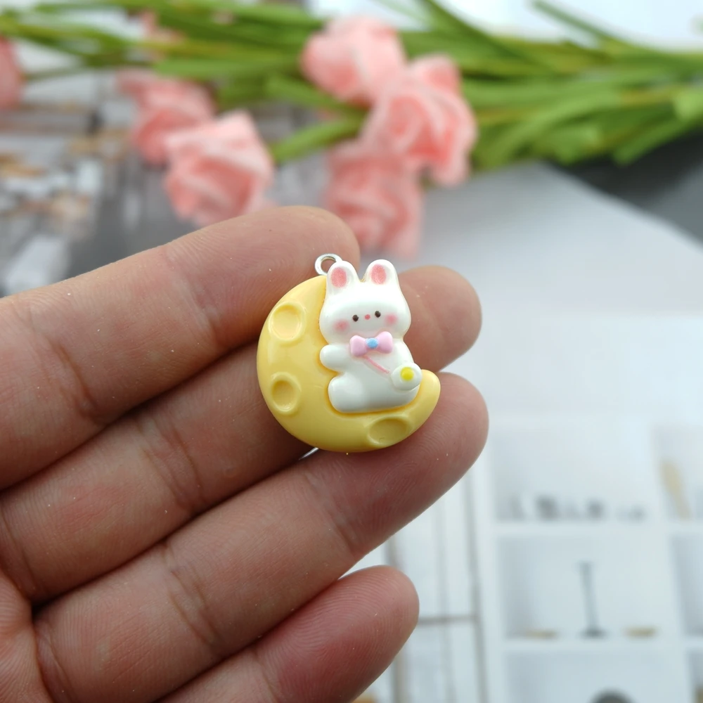 무지개 곰 고양이 참, 쥬얼리 제작, DIY 귀걸이 팔찌, 펜던트 액세서리, 전화 제작, 대량 도매