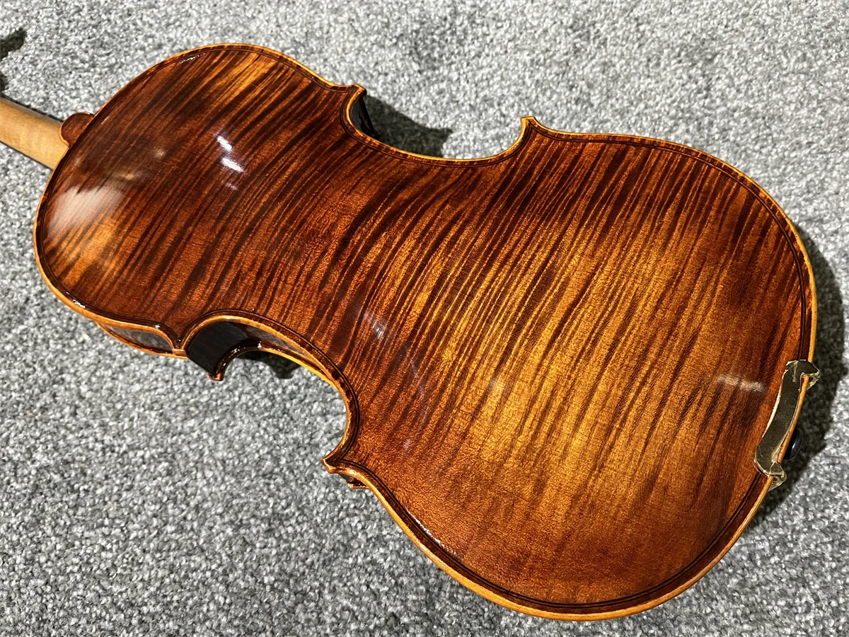 

ACTUAL Photo Adv. One-Piece Back Violin Hand Crafted Cкрипка 4/4 كمان Ammoon Free Violin Case&Bow violin accessories 20230910-9