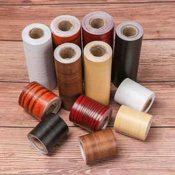 Self-สติกเกอร์ติดผนัง PVC กันน้ำ Wood เอววอลล์เปเปอร์ห้องนั่งเล่น Skirting Line ไวนิล Decals Baseboard Wall Border สติกเกอร์ติดมุม 1