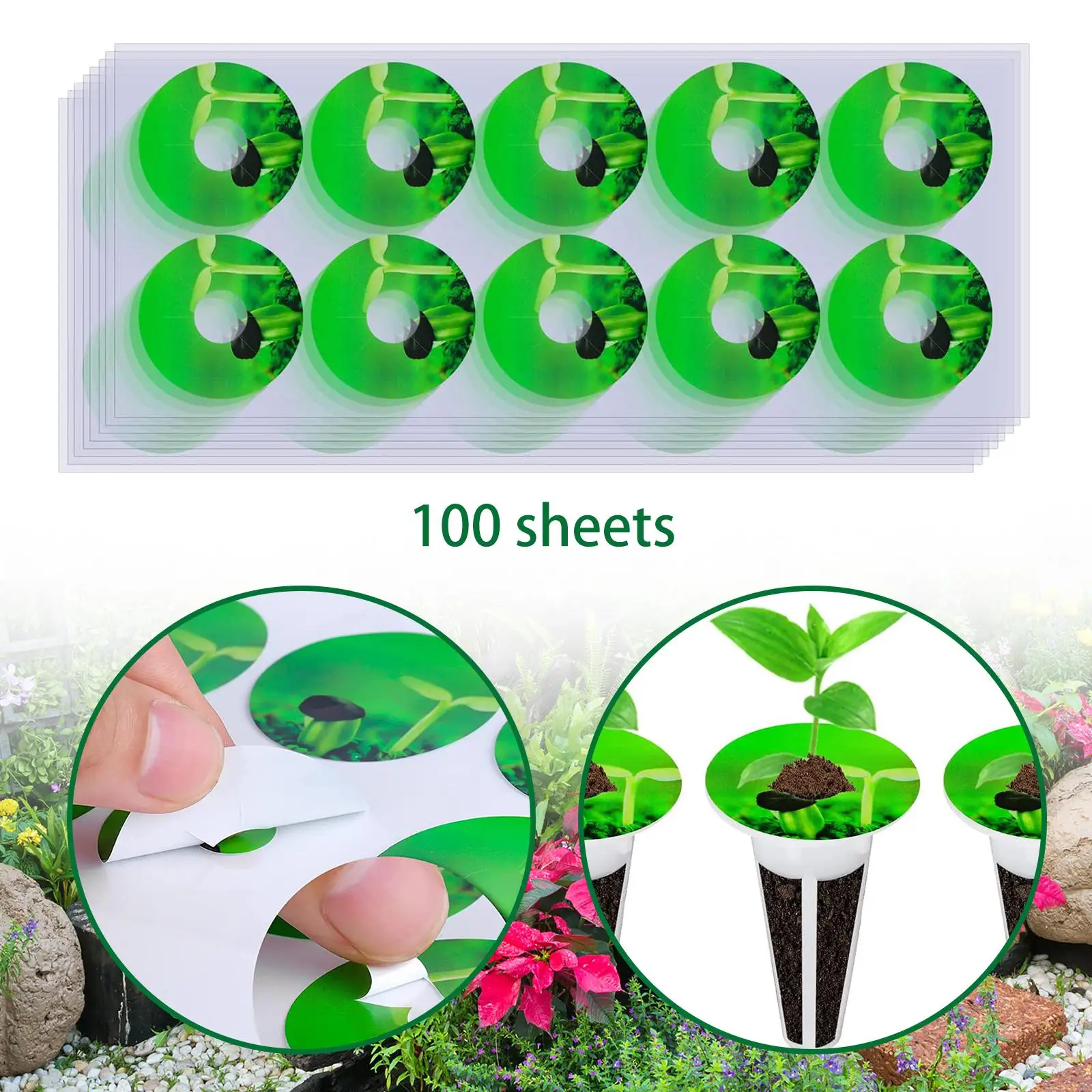 

100x Seed Pot Labels Sticker for Mark Plants and Understand Plant