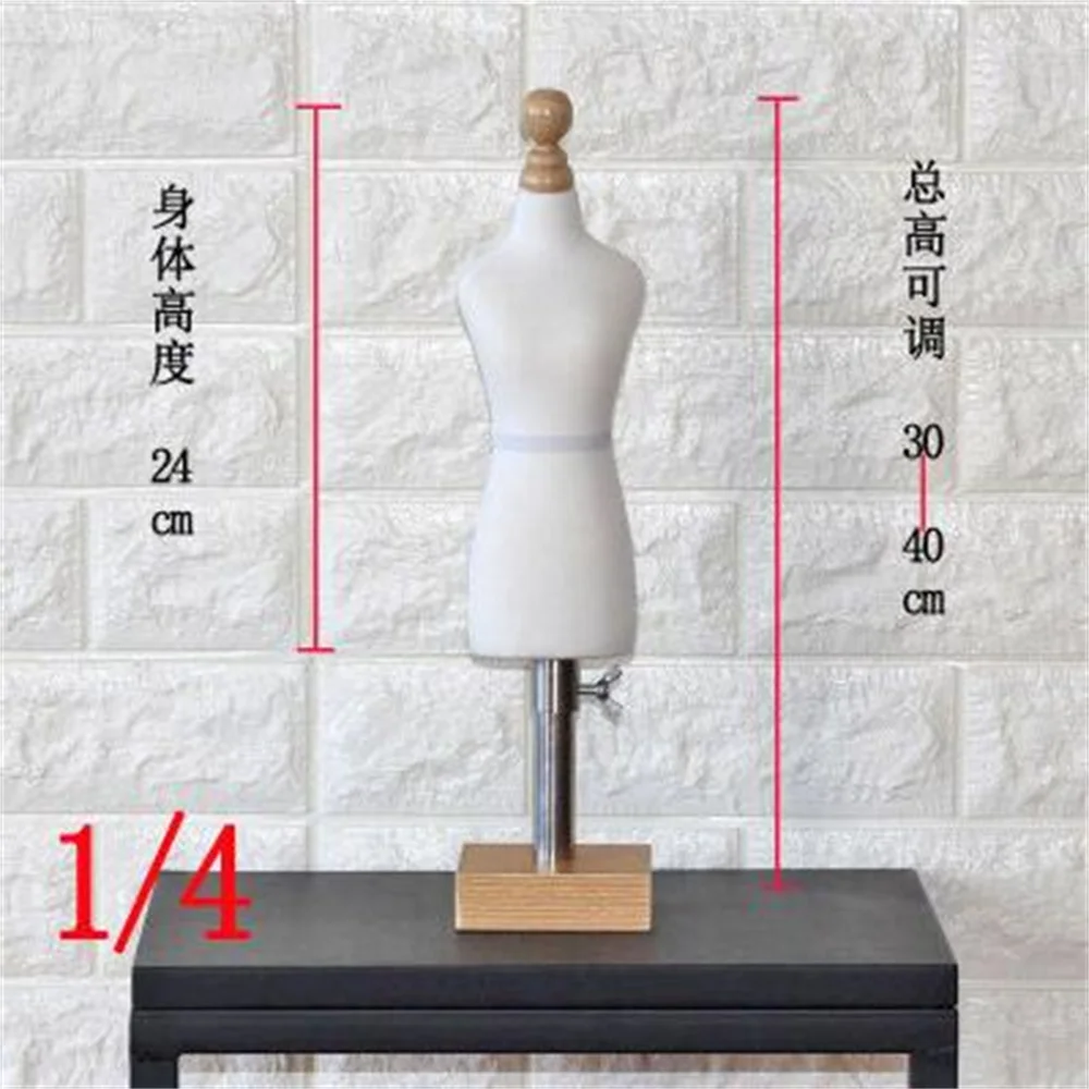 1/2 Female Sewing Mannequin Body For Clothes,busto Dress Form Stand1:2  Scale Jersey Wood Base Bust,l Size Can Pin.1pc M00020h - Mannequins -  AliExpress