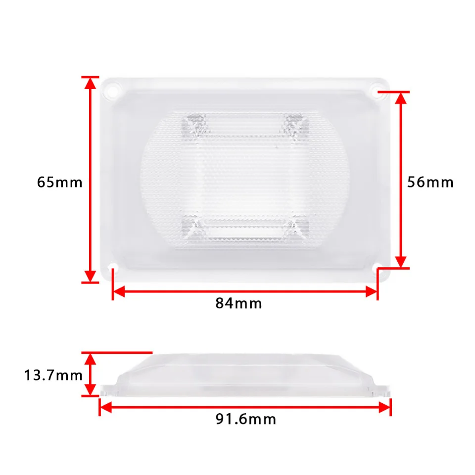 LED lens For LED COB chip lampshade kit PC lens + silicone ring lampshade For floodlight DIY