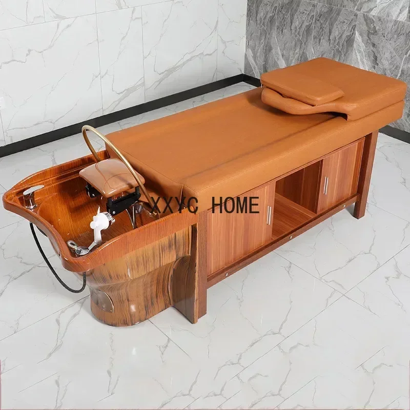

Head Spa Hair Washing Bed Luxury Lounge Water Circulation Shampoo Chair Therapy Behandelstoel Furniture MQ50SC
