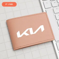 Sleek Car - Themed Slim Credit Card Holder Wallet with Money Clip (Pink for KIA new)