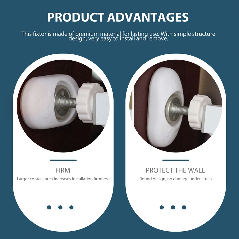 Safety Gate Wall Protector 4 Pcs Anti Slip Base Baby Door Part Wall Cup Fence Accessories Closet Rack Guard Child Proofing