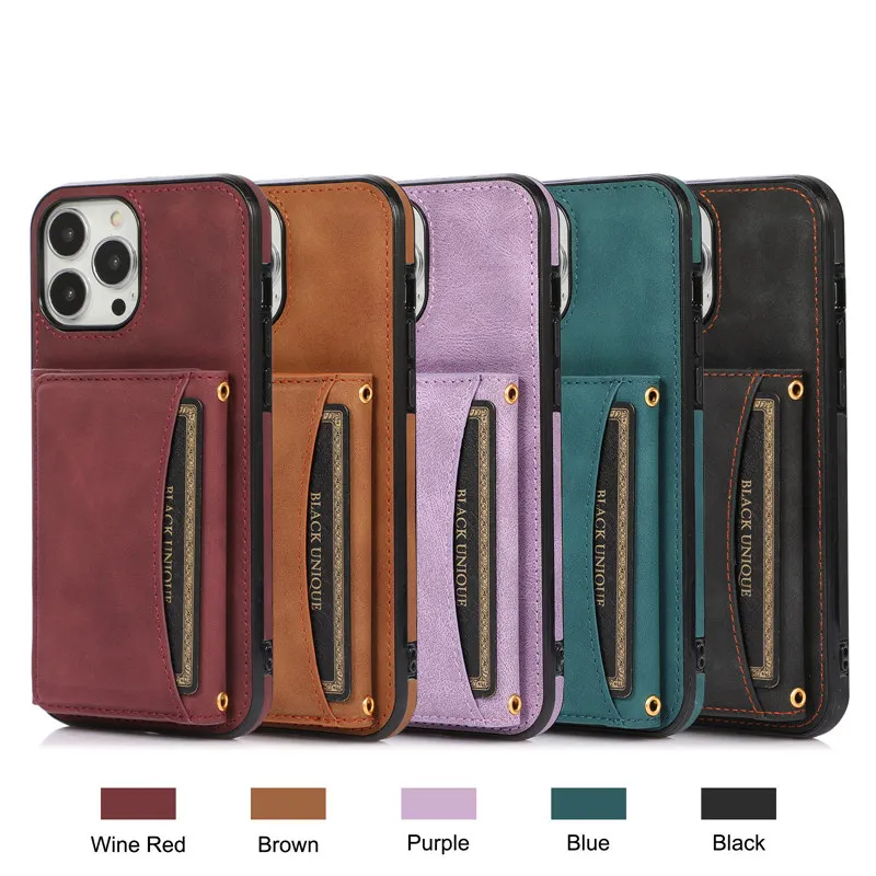 best iphone 11 Pro Max case For iPhone 13 Pro Max Case Luxury Leather Card Wallet Stand Holder Soft Case For iPhone 12 11 Pro Max XS Max X XR 8 7 Plus Cases leather iphone 11 Pro Max case