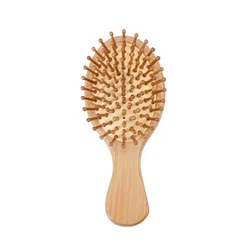 Bamboo Wide Tooth Hair Comb for Smooth Scalp Massage and Styling (Mini)