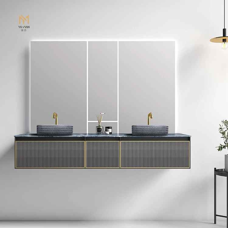 Luxury Vanity Bathroom Furniture Modern Double Sink Vanity Set