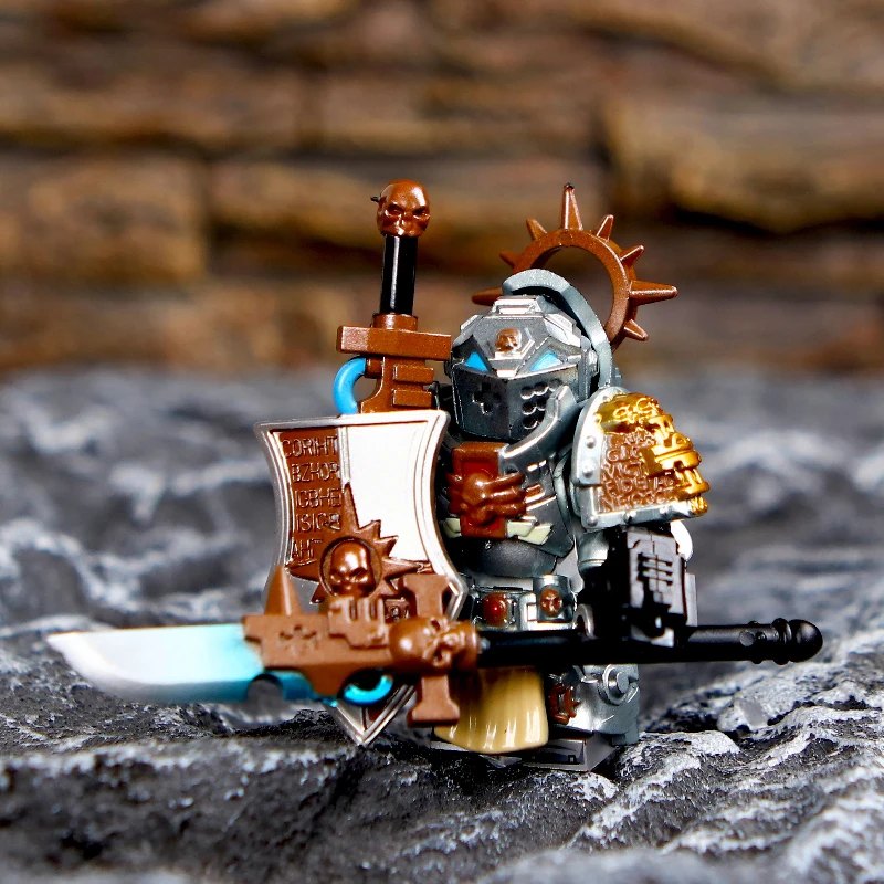40K game building doll Dark Angel Grey Knight Dark Blue Salamander Mini assembly action figure model toy building blocks