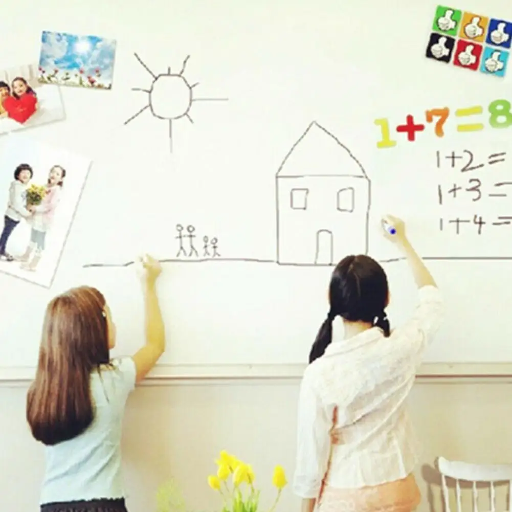 Large Waterproof Whiteboard Sticker - Creative Message & Graffiti Board with Pen