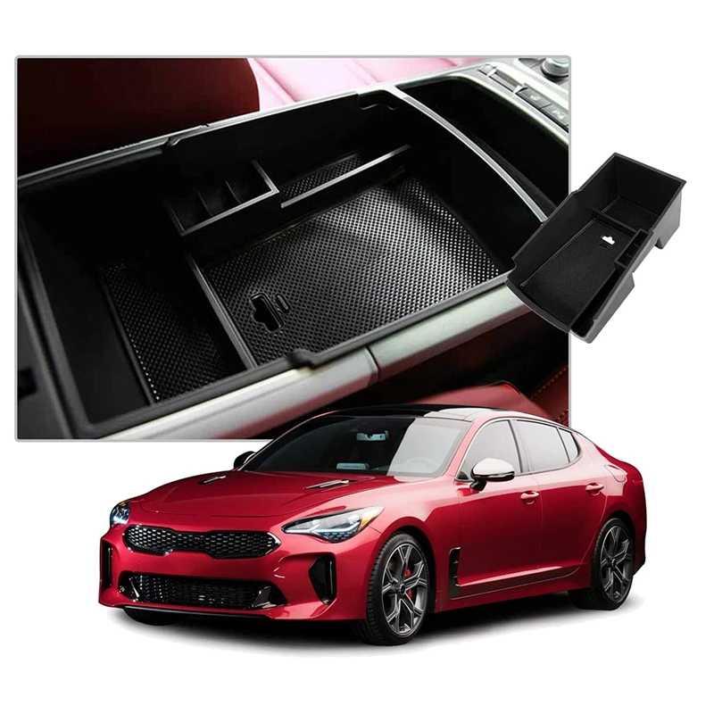 

Car Central Console Armrest Storage Box Holder Interior Organizer Glove Tray Insert For Kia Stinger 2018 2019 2020