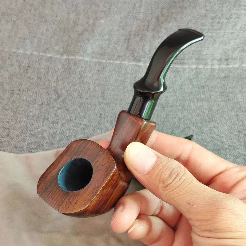 Tobacco Pipe Herb Smoking Pipe Smoking Pipe Handicraft Pipe Sandalwood Wood 1pcs