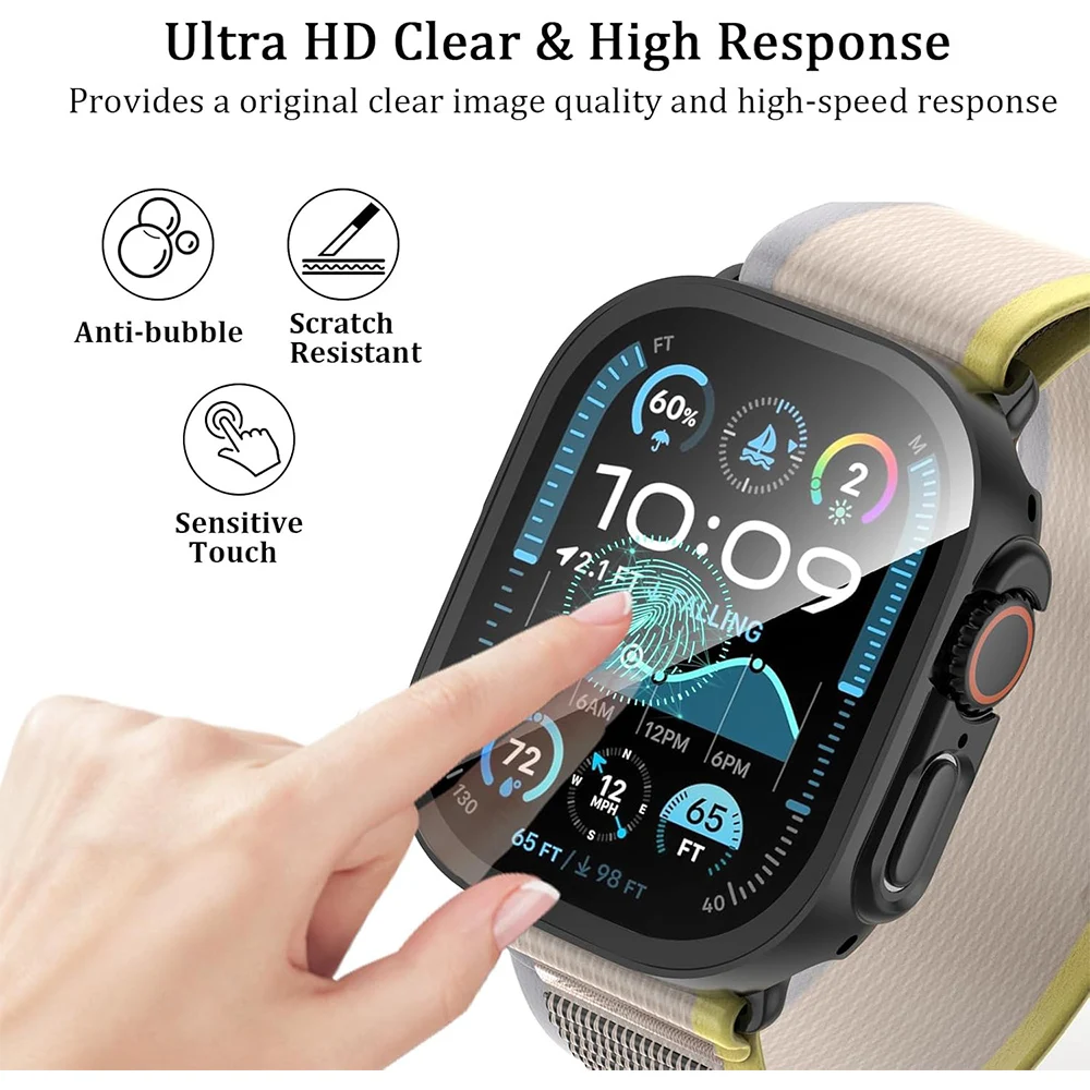 Enhanced Screen Protector Case Cover for Apple Watch - Premium Protection Accessory