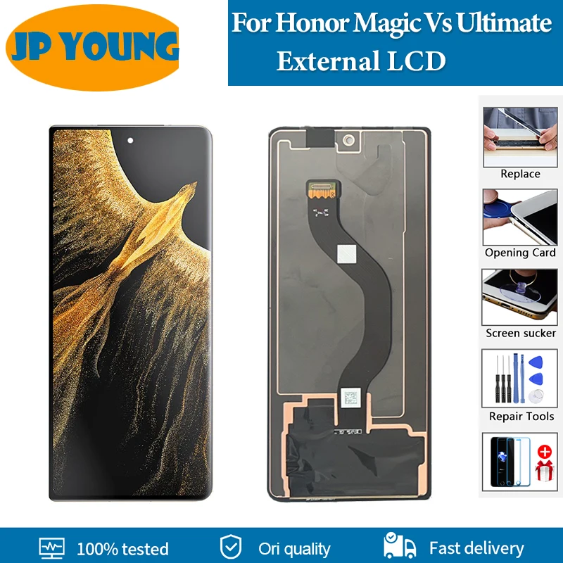 

Оригинальный внешний экран 6,45 дюйма для Huawei Honor Magic Vs Ultimate, ЖК-дисплей, цифровая сборка, детали для замены маленького ЖК-дисплея