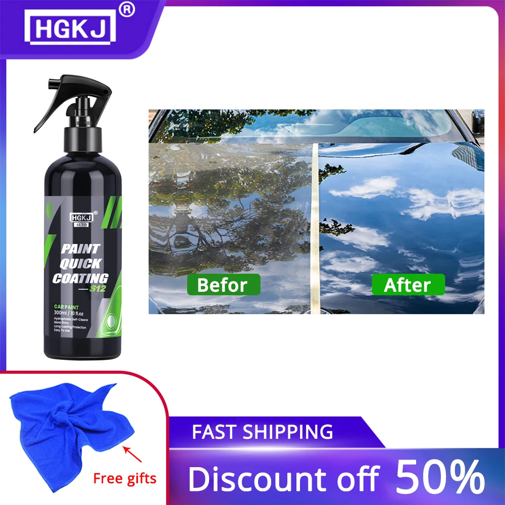 adams detailing HGKJ-S12 Ceramic Coating More Shine Fortify Quick Coat Hydrophobic Polish Waterless Car Wash Wax and Long Lasting Protection meguiars scratchx