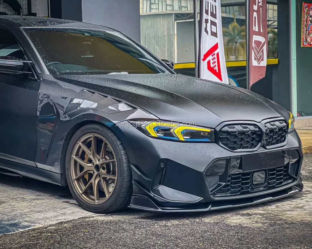 3 시리즈 G20 G28 320 330i M340 업그레이드 카본 파이버 펜더 후드 트렁크 범퍼 바디 키트 개방형 환기 펜더