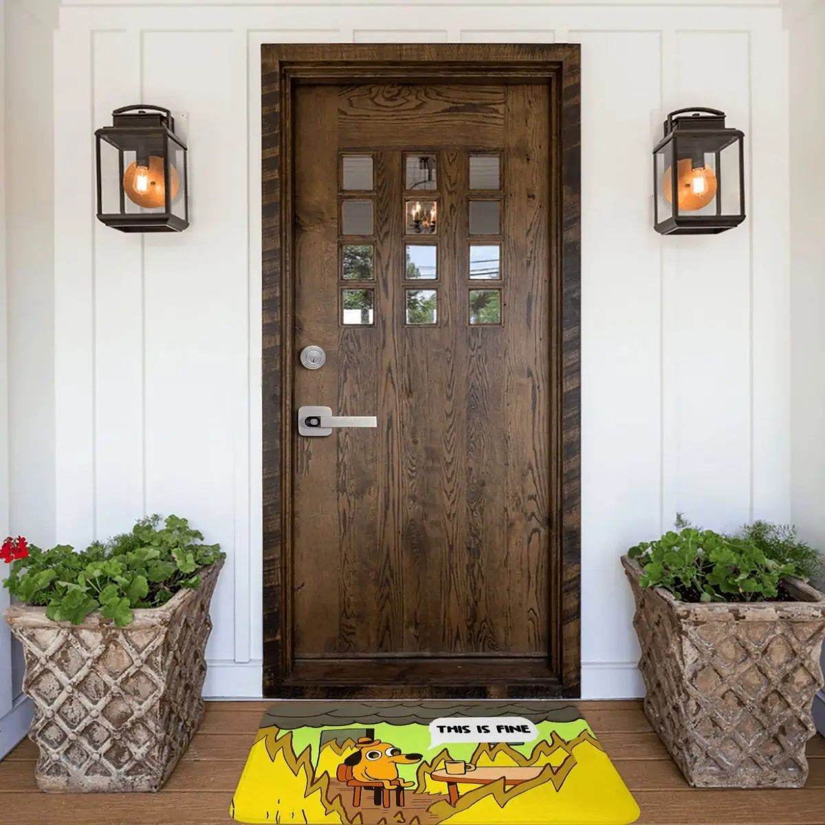 Bitcoin Cryptocurrency Miners Meme Room Mat This Is Fine Dog Fire Meme  Doormat | eBay Australia