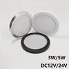 Dimmable Ceiling Spot Indoor Home Led Lamp 12V 24V Thin Round Surface Mounted Light Showcase Display Cabinet RV Camper Van 3W 5W 1