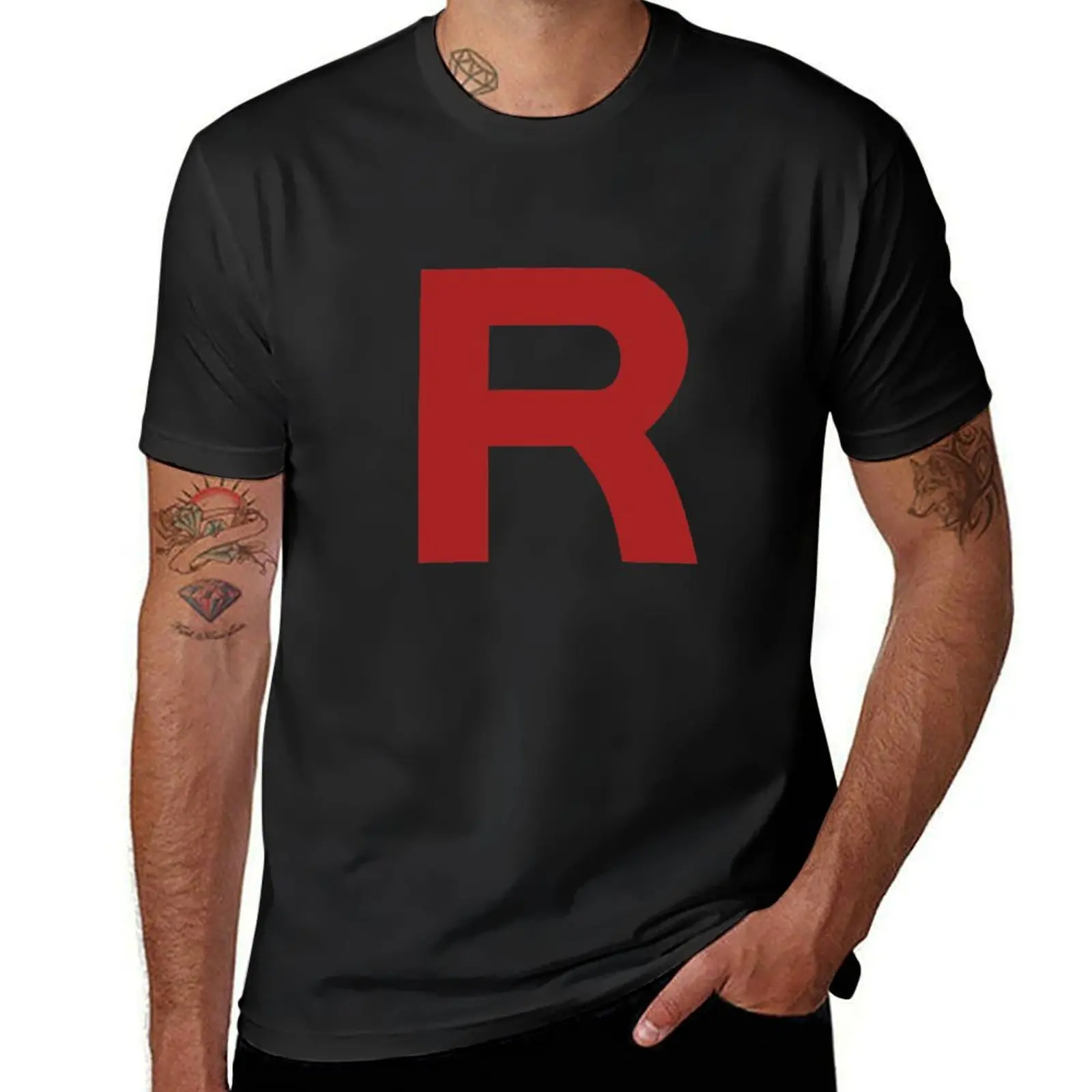 Team Rocket T-Shirt summer clothes oversizeds Men's cotton t-shirt