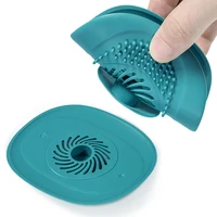 Bathroom Hair Catcher Stopper Silicone Shower Floor Drain Cover Filter Deodorant Anti-clogging Kitchen Sink Plug Drain Strainer 6
