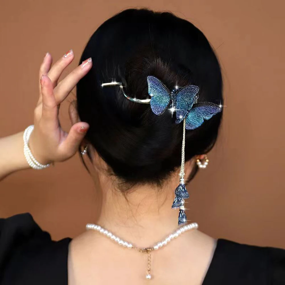 Elegant Butterfly Hair Claw Clip For Women Hair Bun Hairpin Headwear Metal  Barrettes Banana Twist Clips Hair Clip For Girl Tiara - AliExpress