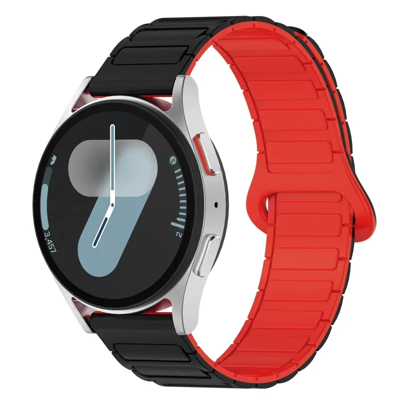 Magnetic Loop Waterproof Silicone Watch Band - Universal 20mm 22mm Bracelet Strap