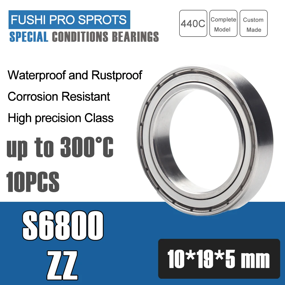 S6800ZZ подшипник 10*19*5 мм (10 шт