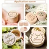 1/10PCS Mini Round Wooden Boxes Natural Wood Jewelry Rings Earrings Storage Container DIY Anniversary Valentine's Day Gift Decor 6