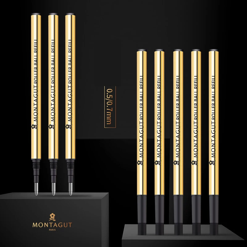 Montagut 롤러 볼펜 리필 블랙 잉크, 블루 잉크, 레드 잉크, 도매 가격 선택, 하이 퀄리티 로트 5 개