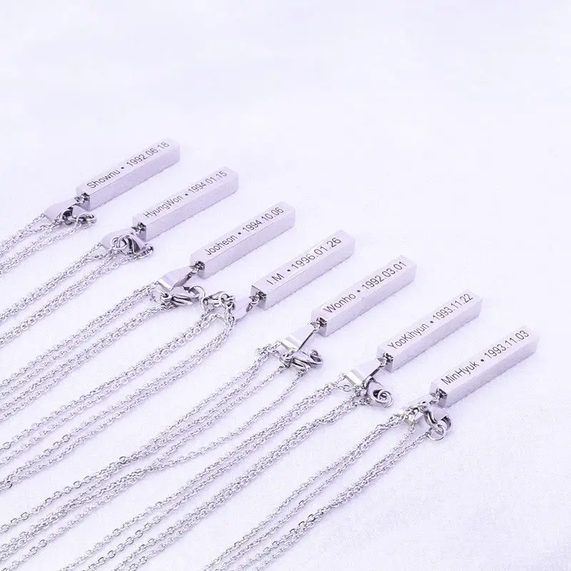 KPOP MONSTA X Necklace For Women and Men Shownu Monsta X Accessories Pendants 