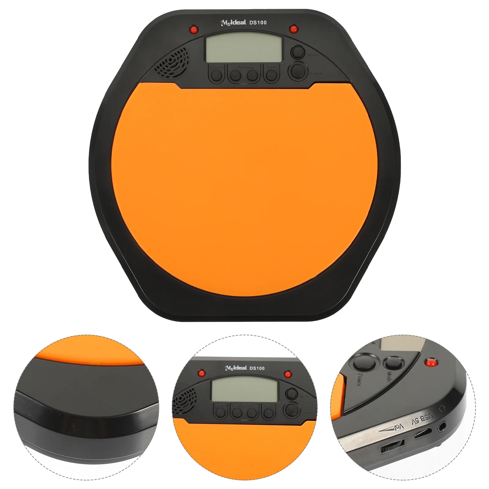 

Digital Electronic Drummer Training Practice Drum Pad Counting Metronome