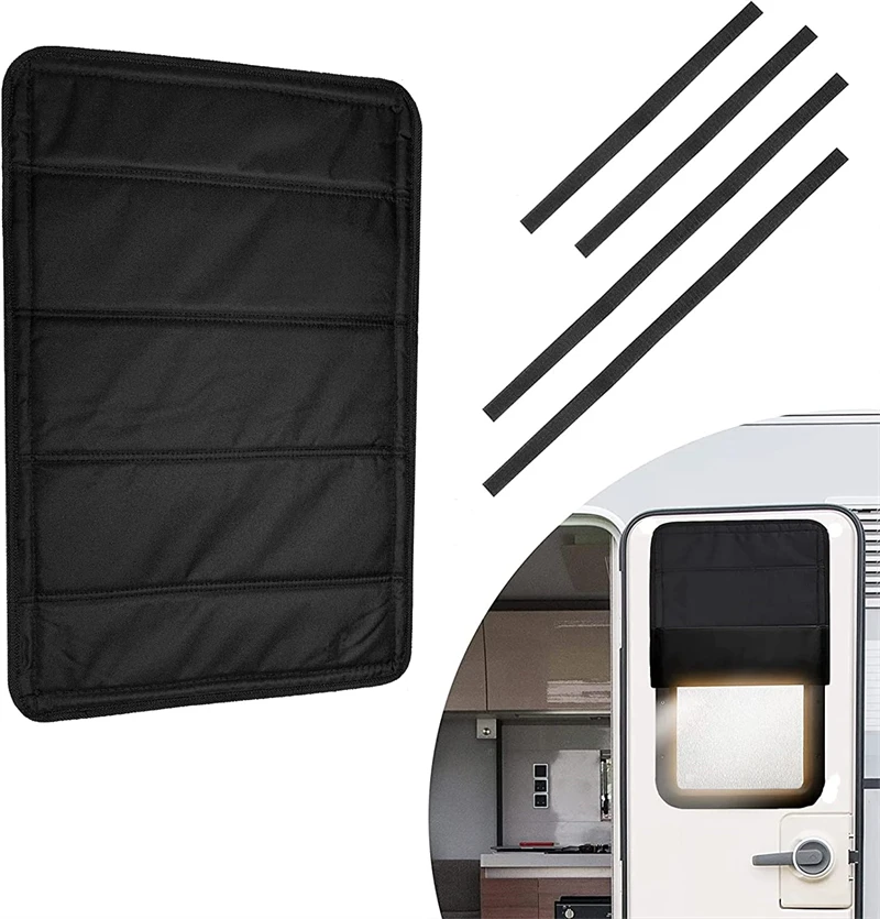 RV Window Cover Magnet Camper Door Shade Foldable RV Door Shade RV