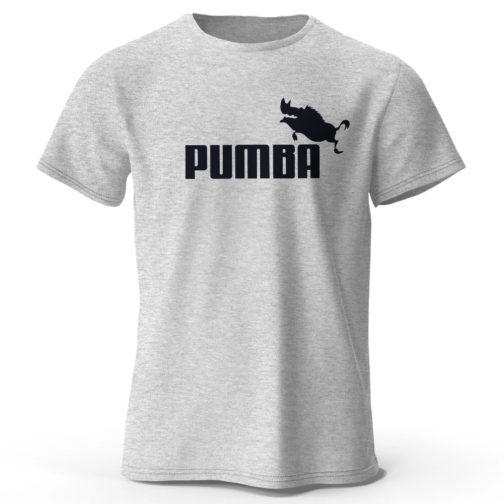 Pumba-Themed Men's Oversized Graphic T-Shirt - 100% Cotton Summer Tee